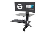 Ergotron WorkFit-S Dual Workstation - standing desk converter - rectangular - black