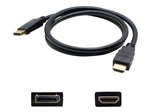 AddOn 6ft DisplayPort Male to HDMI Male Black Cable (Requires DP++)